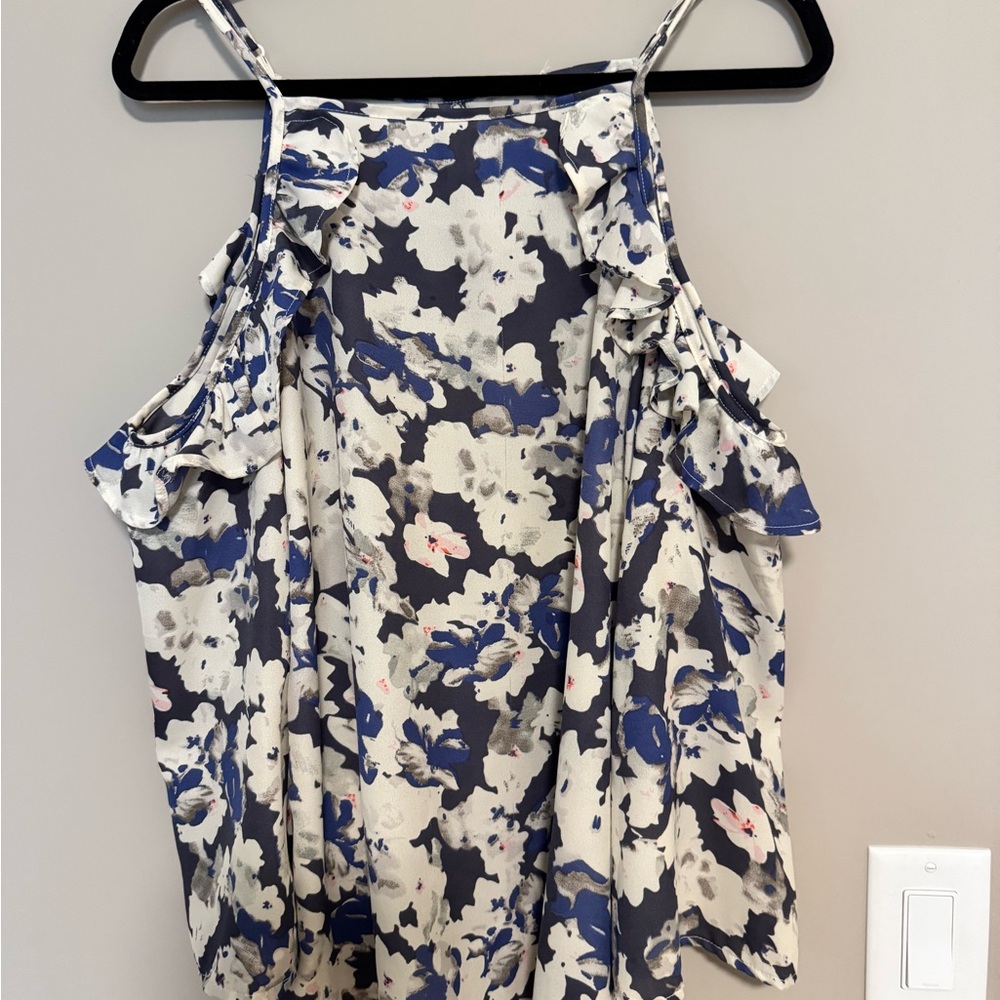Floral Cold Shoulder Women's Top
